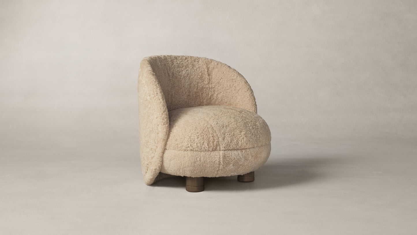 The Laight  - Shearling Toffee Chair