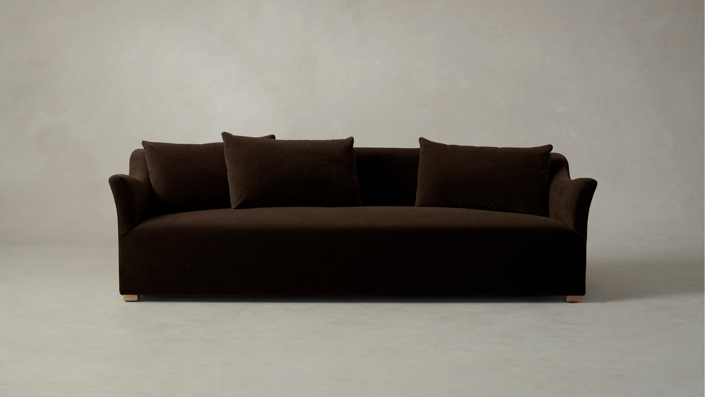 The Lenox  - Mohair Chocolate Sofa