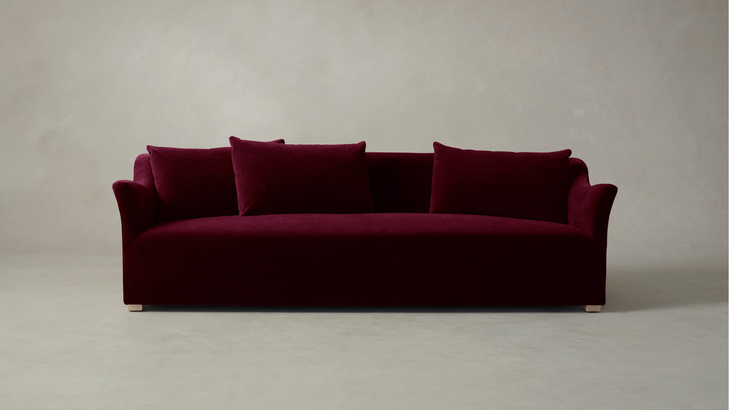 The Lenox  - Mohair Crimson Sofa