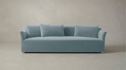 The Lenox  - Mohair Slate Blue Sofa