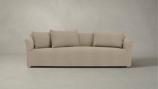 The Lenox  - Performance Stonewashed Linen Clamshell Sofa