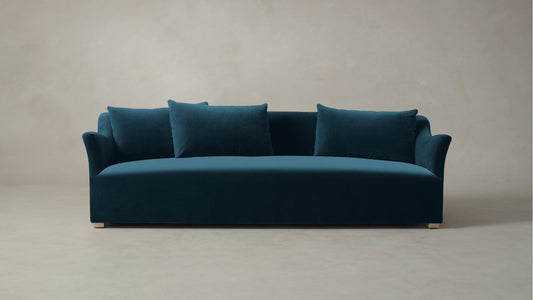 The Lenox  - Performance Velvet Lagoon Sofa