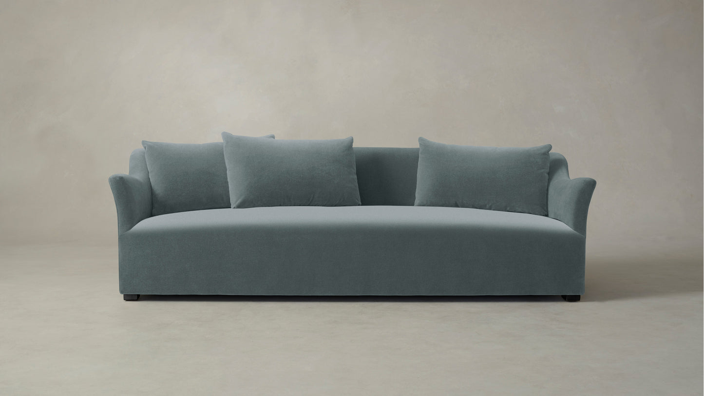 The Lenox  - Performance Velvet Seafoam Sofa