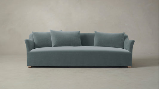 The Lenox  - Performance Velvet Seafoam Sofa