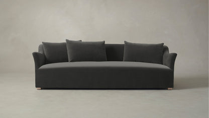 The Lenox  - Performance Velvet Slate Sofa