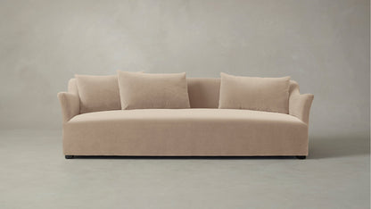 The Lenox  - Performance Velvet Taupe Sofa