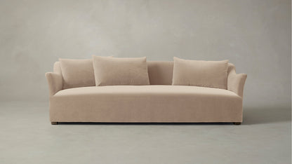 The Lenox  - Performance Velvet Taupe Sofa