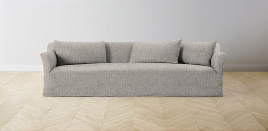 The Leonard  - Belgian Linen Agate Sofa