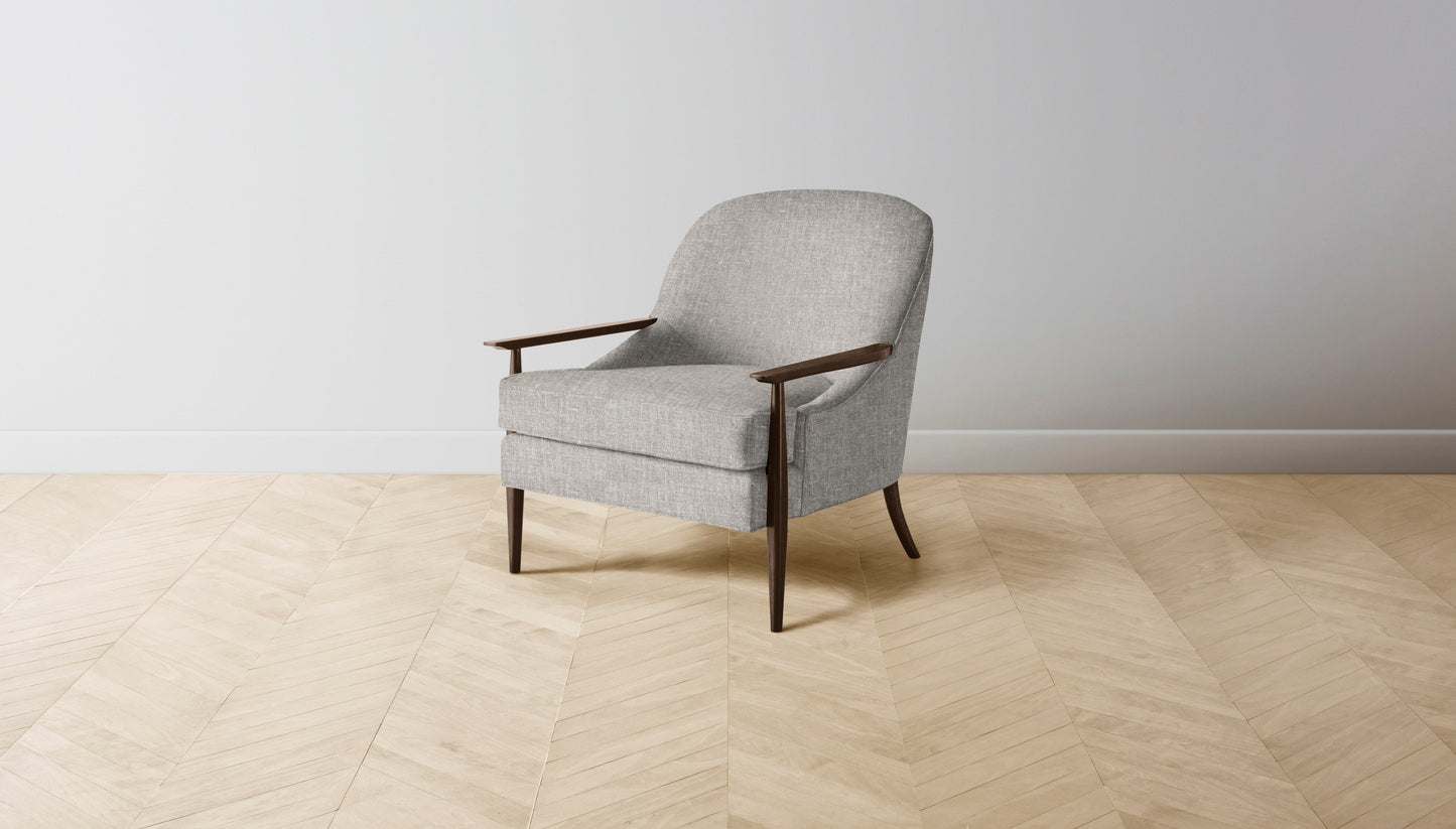 The Leroy  - Belgian Linen Agate Chair