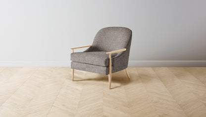 The Leroy  - Belgian Linen Carob Chair