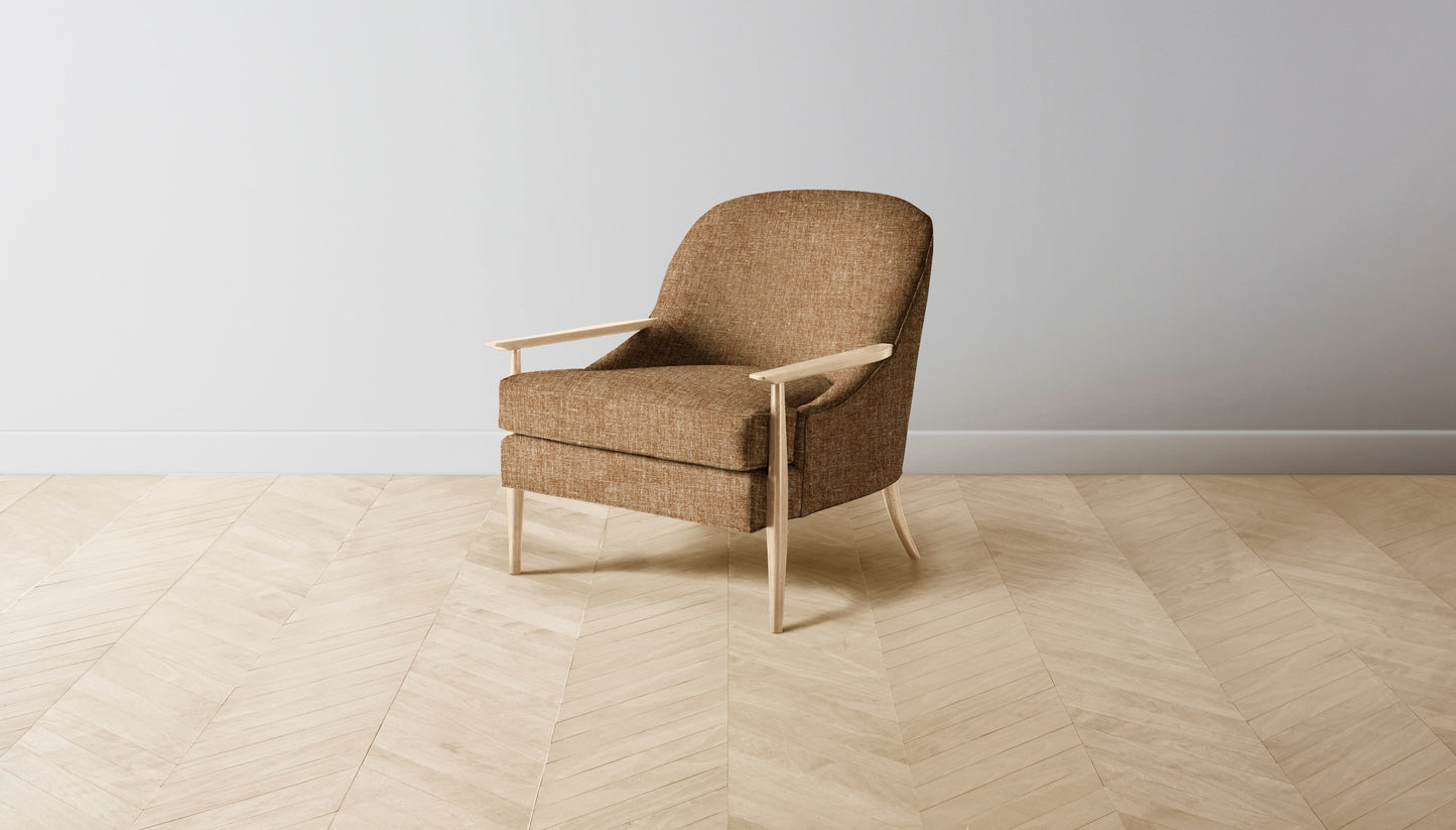 The Leroy  - Belgian Linen Chai Chair