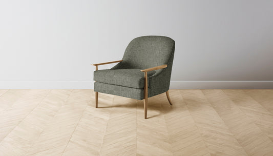 The Leroy  - Belgian Linen Thyme Chair