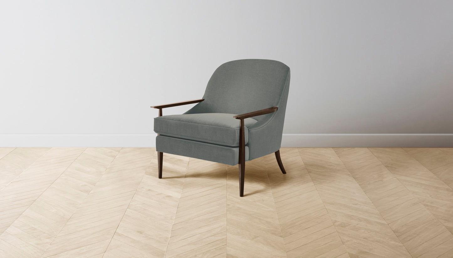 The Leroy  - Mohair Fog Chair