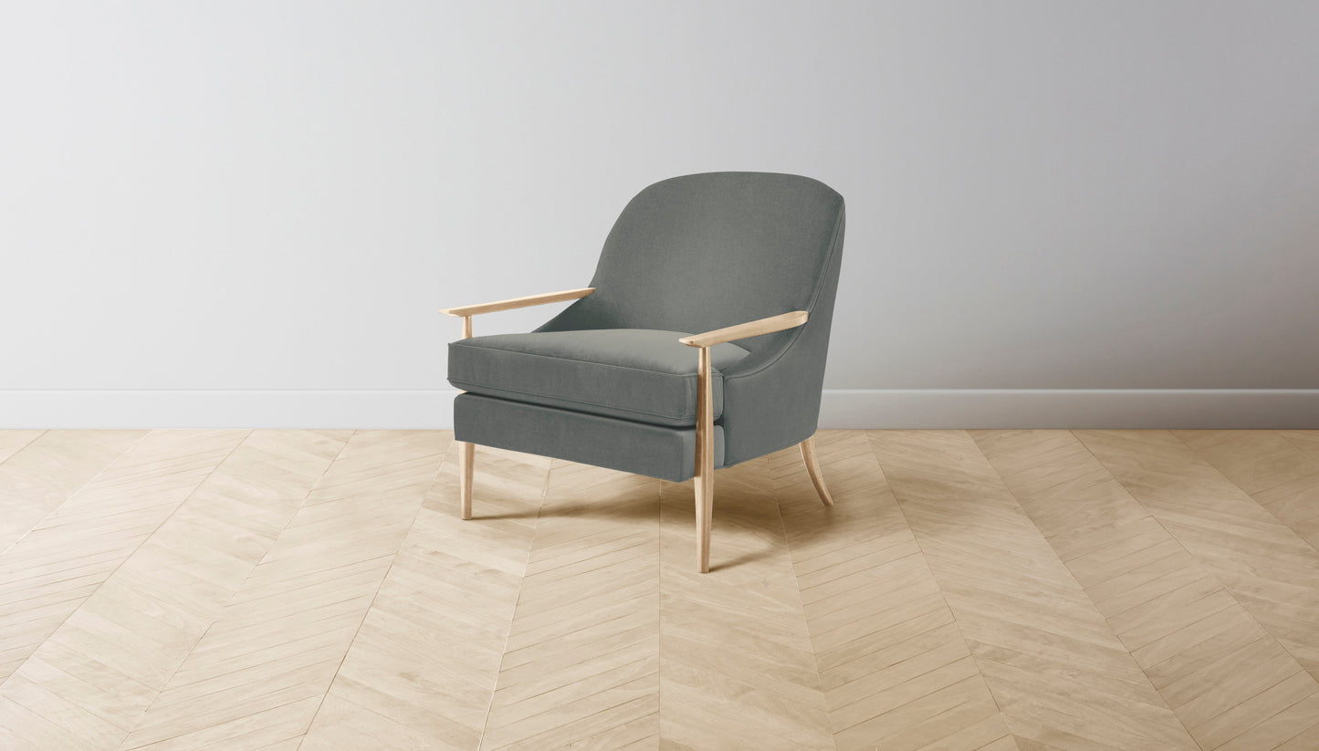 The Leroy  - Mohair Fog Chair