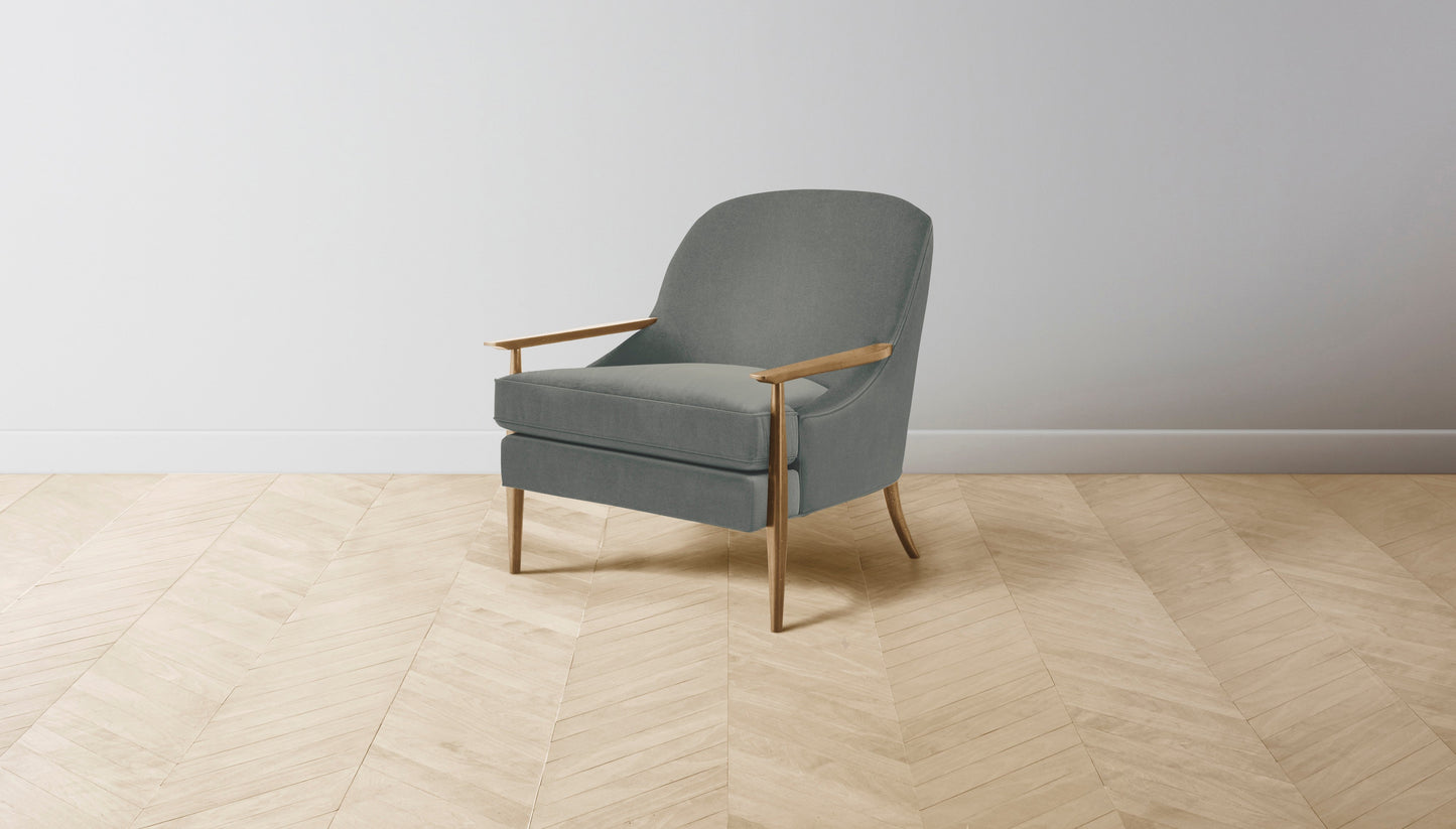 The Leroy  - Mohair Fog Chair