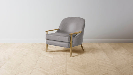 The Leroy  - Nubuck Leather Asphalt Chair - Chair