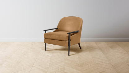 The Leroy  - Nubuck Leather Saddle Chair