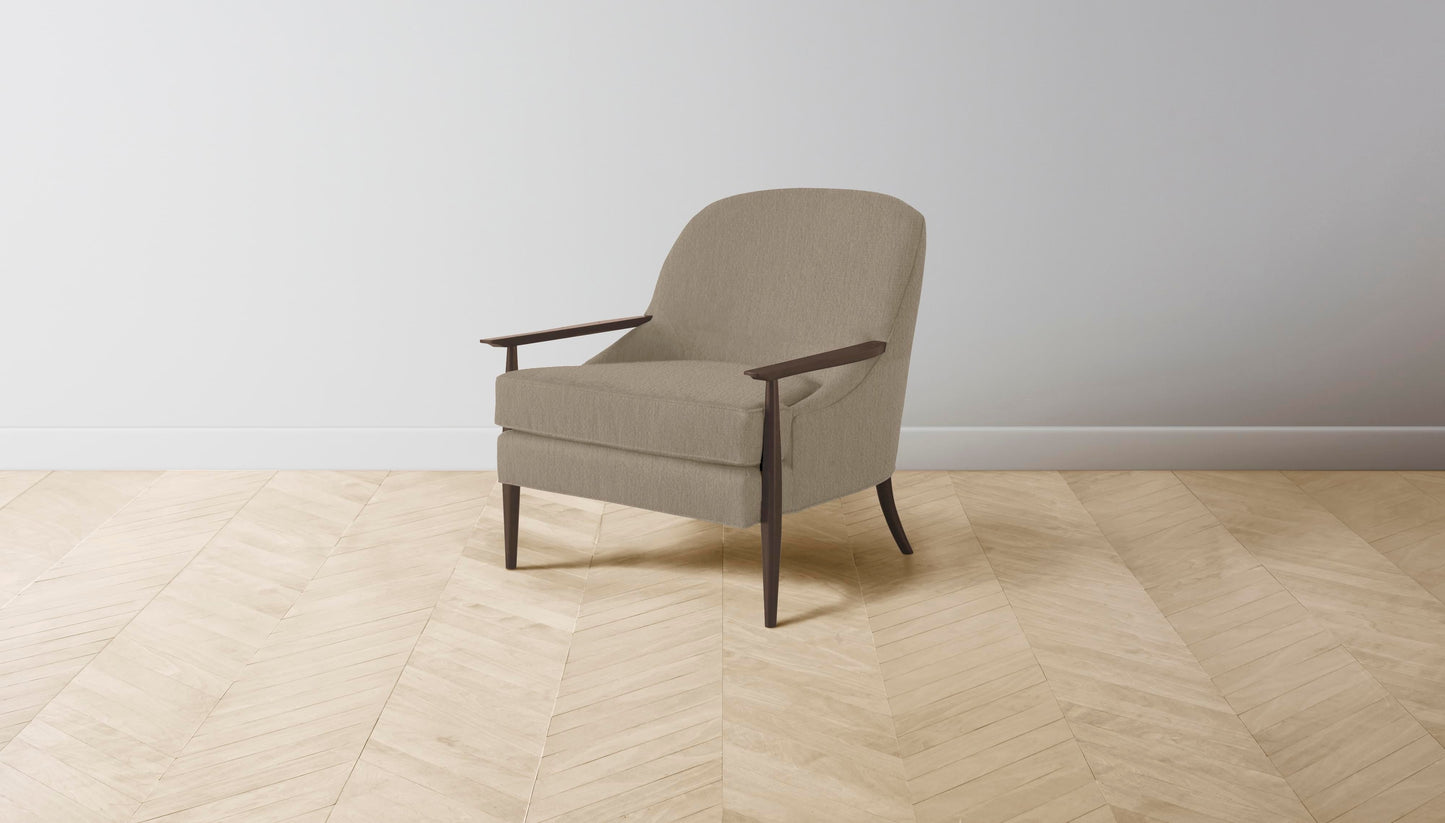 The Leroy  - Performance Bouclé Morel Chair