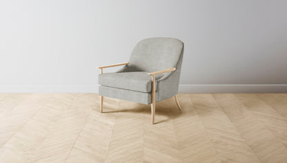 The Leroy  - Performance Melange Weave Flint Chair