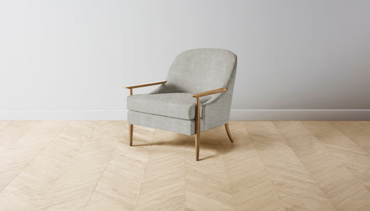 The Leroy  - Performance Melange Weave Flint Chair