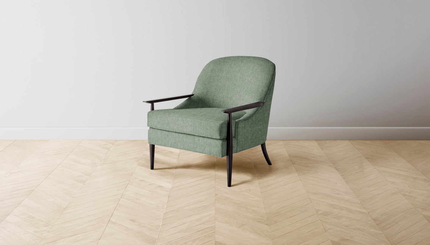 The Leroy  - Performance Stonewashed Linen Aspen Chair