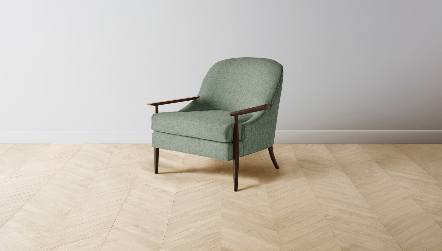 The Leroy  - Performance Stonewashed Linen Aspen Chair