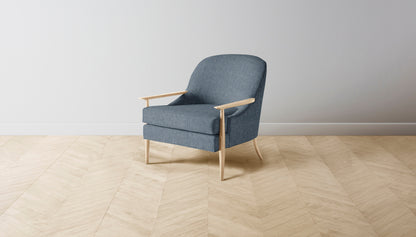 The Leroy  - Performance Stonewashed Linen Chambray Chair