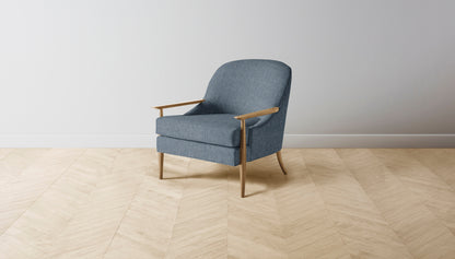 The Leroy  - Performance Stonewashed Linen Chambray Chair