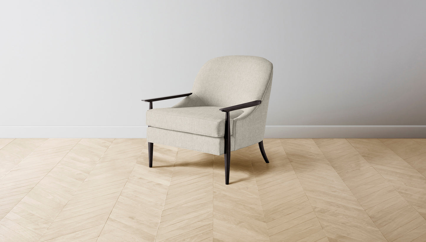 The Leroy  - Performance Stonewashed Linen Dew Chair