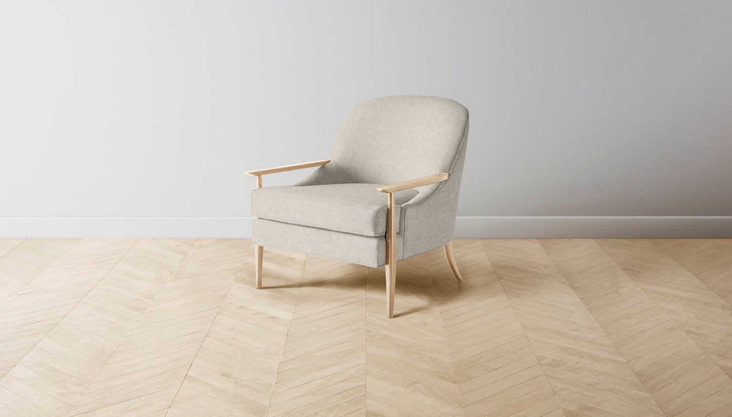 The Leroy  - Performance Stonewashed Linen Dew Chair