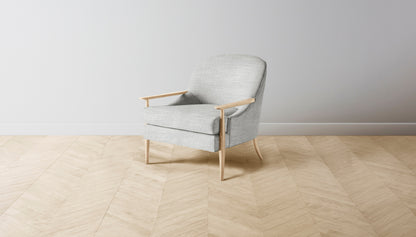 The Leroy  - Performance Textured Tweed Dove Chair