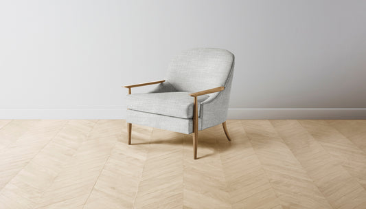 The Leroy  - Performance Textured Tweed Dove Chair