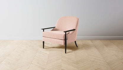 The Leroy  - Performance Velvet Dusty Rose Chair