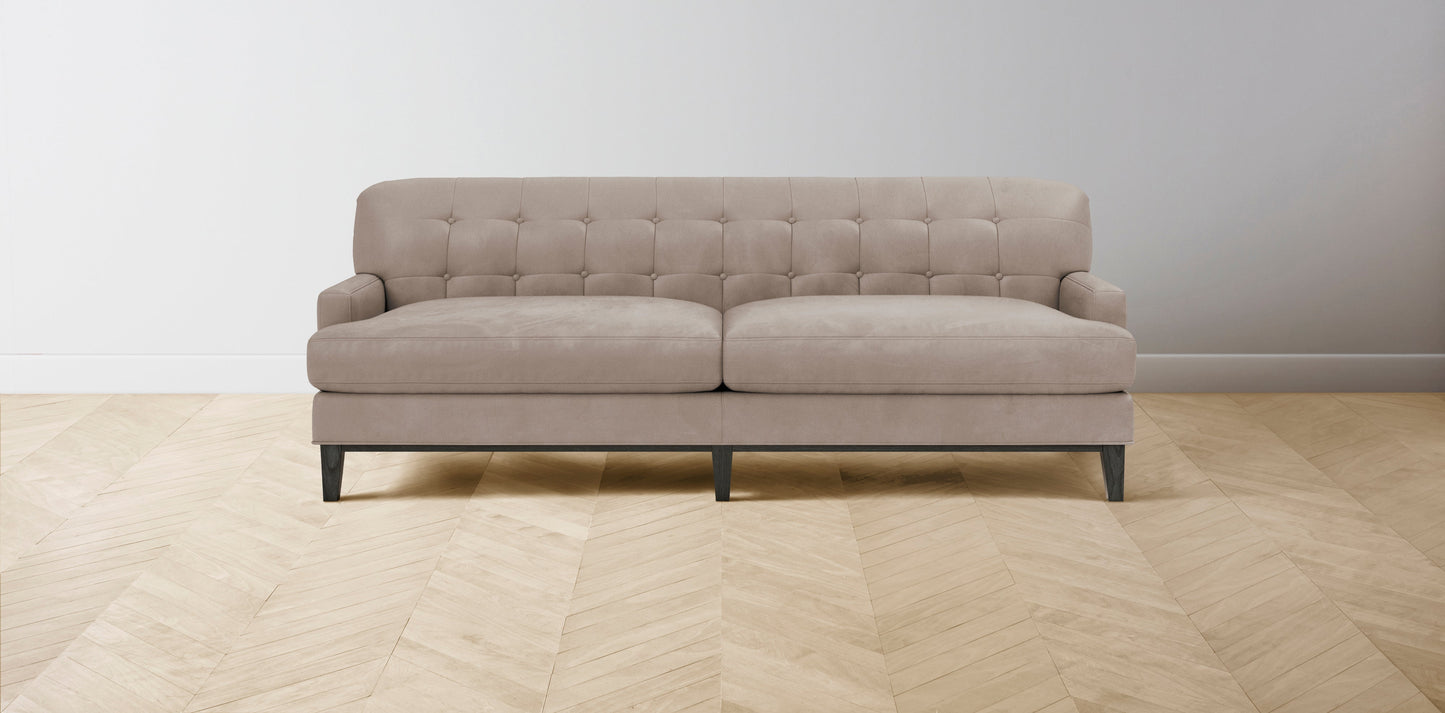 The Ludlow  - Nubuck Leather Fawn Sofa