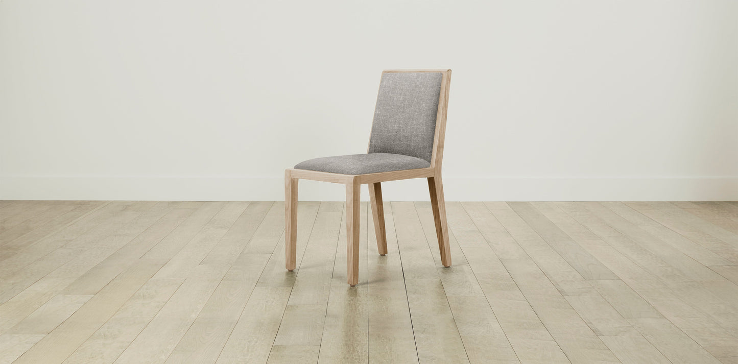 The Madison  - Belgian Linen Agate Dining Chair