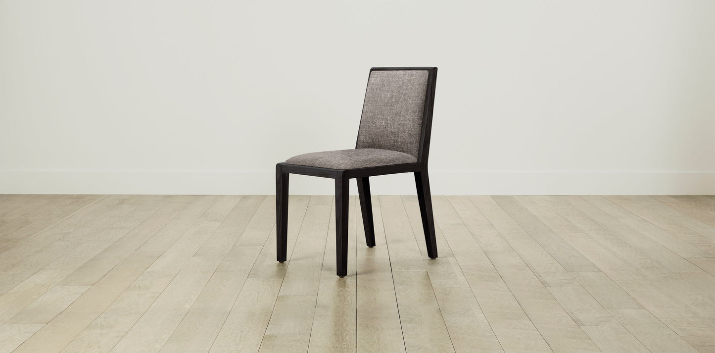 The Madison  - Belgian Linen Carob Dining Chair