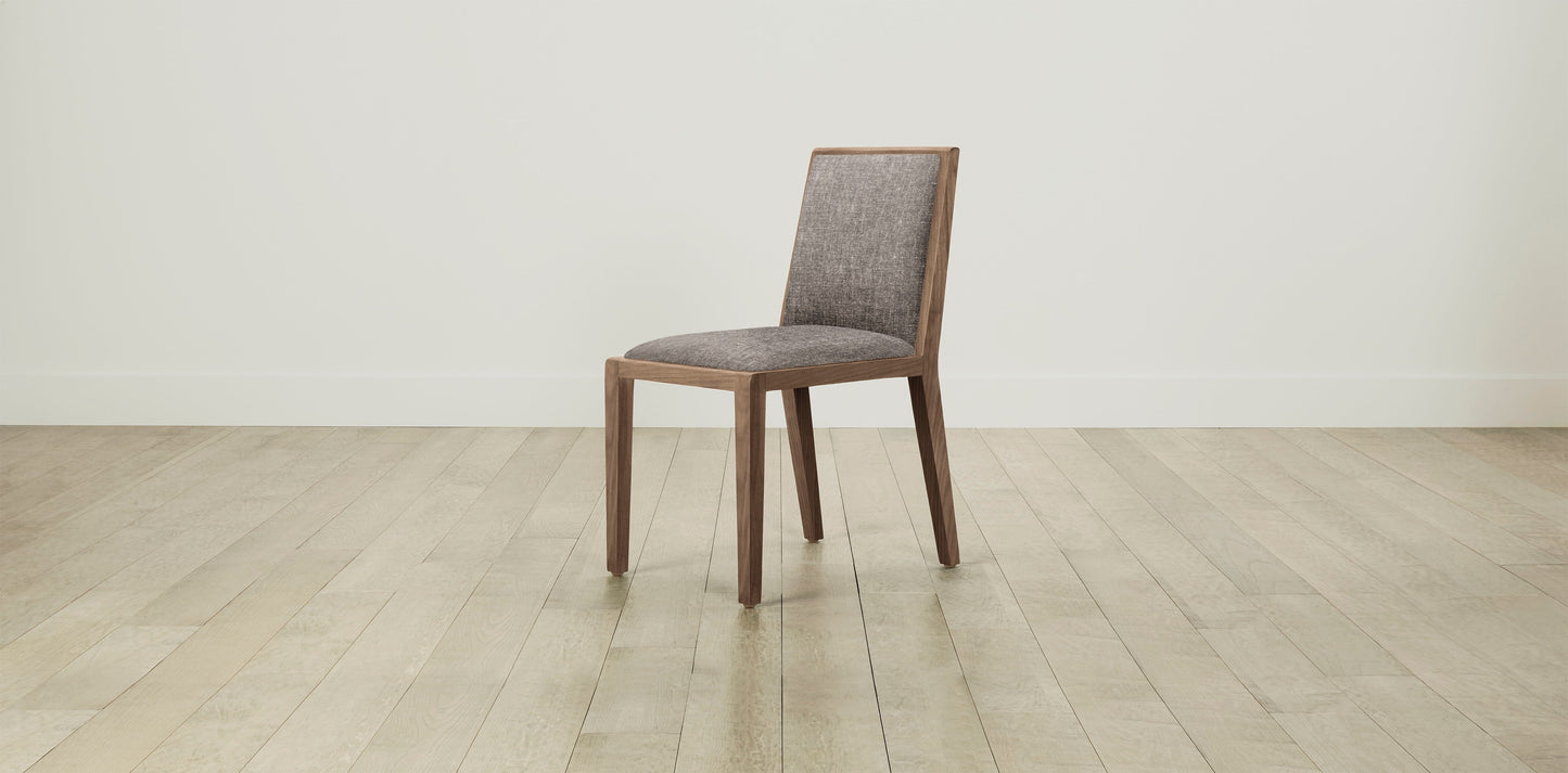 The Madison  - Belgian Linen Carob Dining Chair