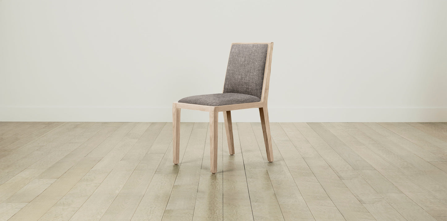 The Madison  - Belgian Linen Carob Dining Chair