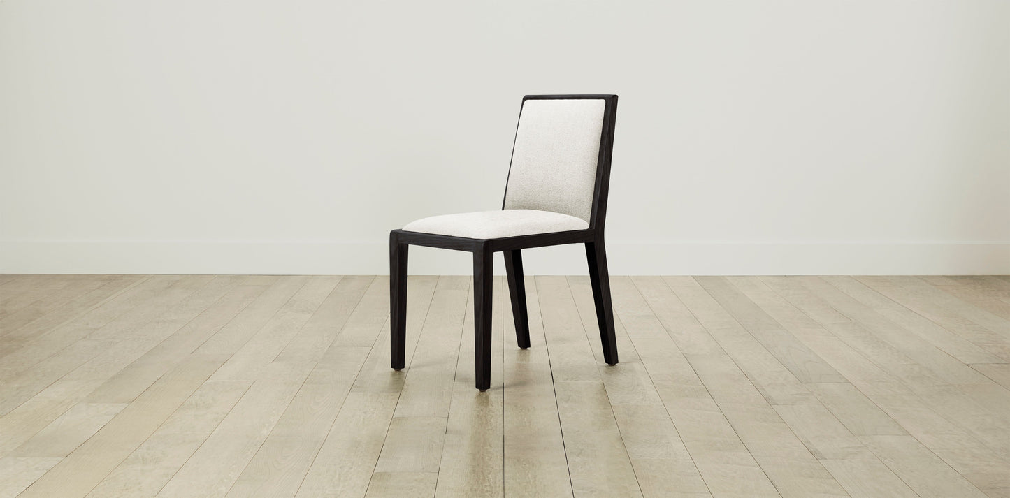 The Madison  - Belgian Linen Egret Dining Chair