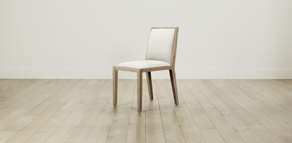 The Madison  - Belgian Linen Egret Dining Chair