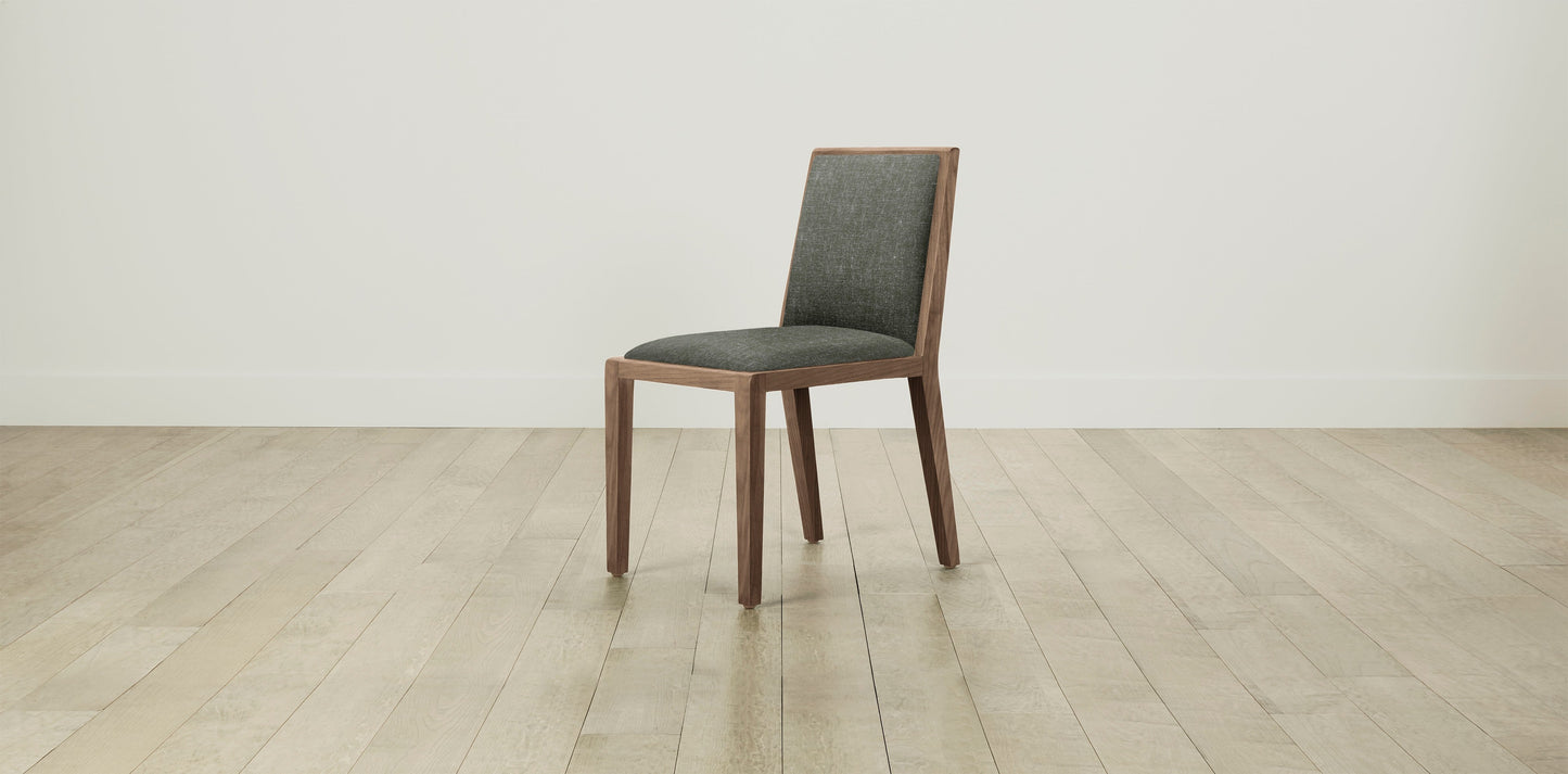 The Madison  - Belgian Linen Thyme Dining Chair