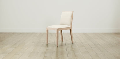 The Madison  - Italian Bouclé White Dining Chair