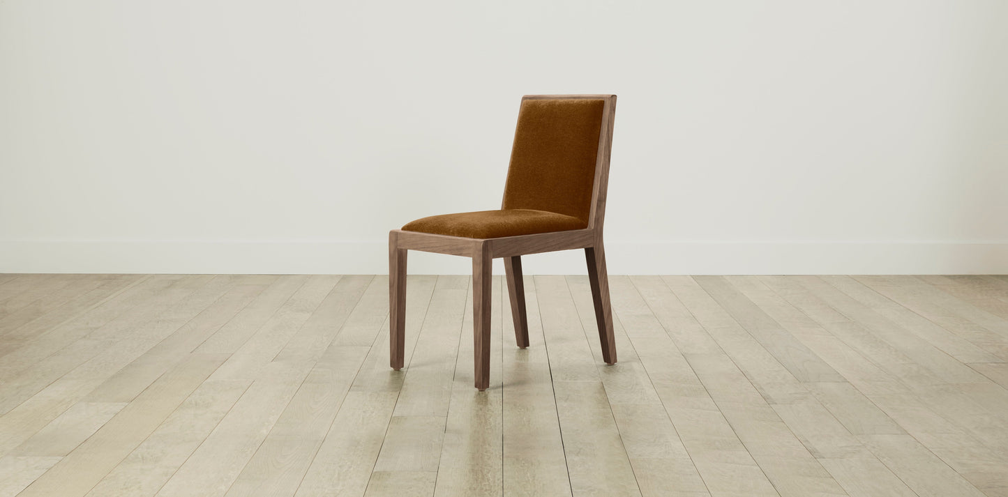 The Madison  - Mohair Brown Sugar Dining Chair