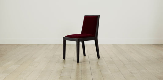 The Madison  - Mohair Crimson Dining Chair