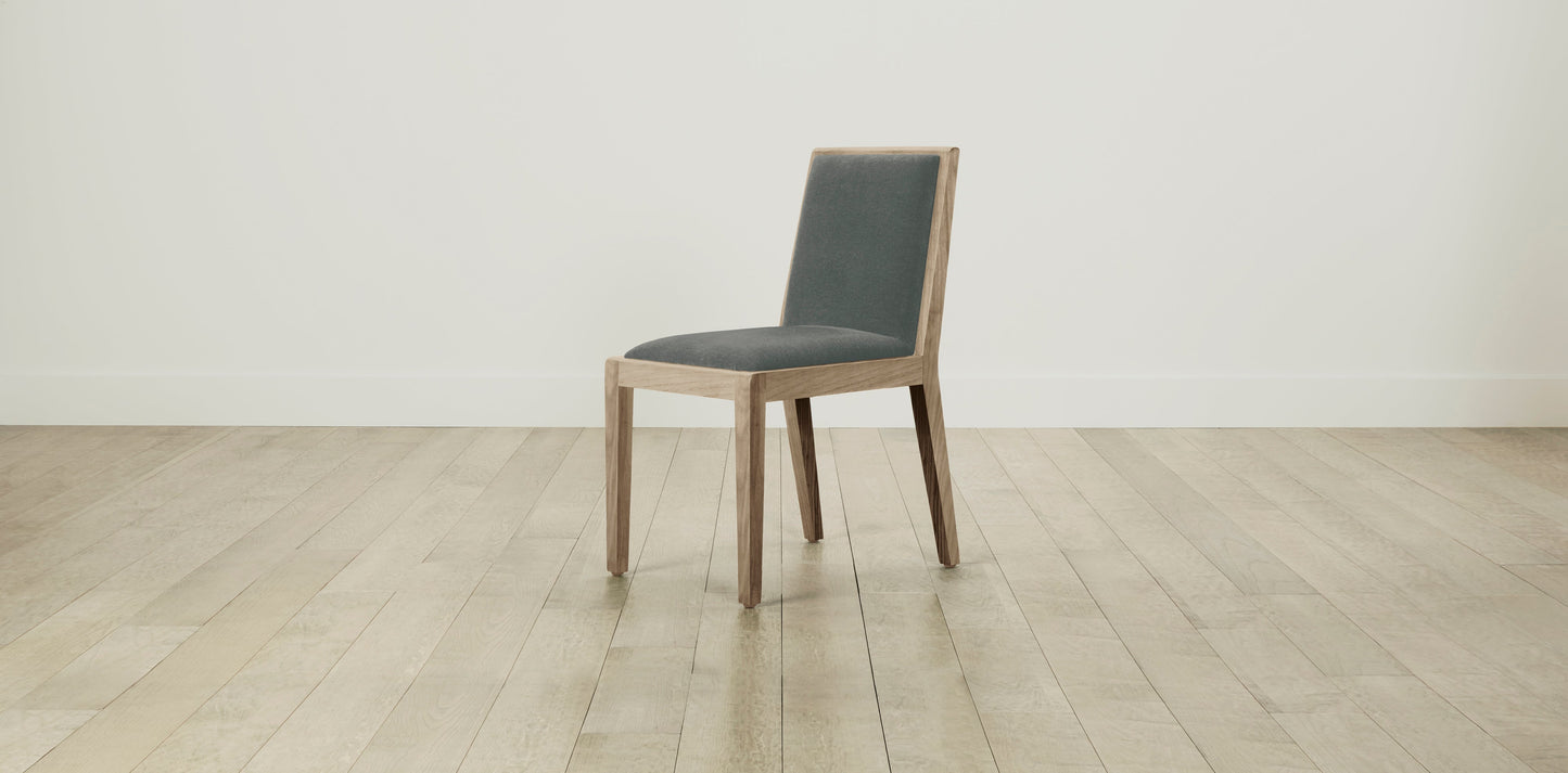 The Madison  - Mohair Fog Dining Chair