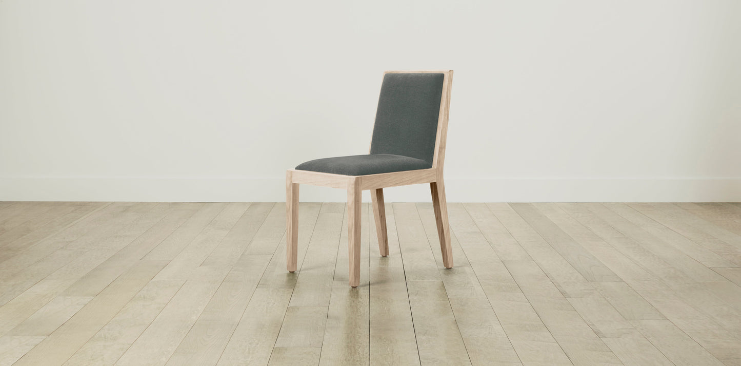 The Madison  - Mohair Fog Dining Chair