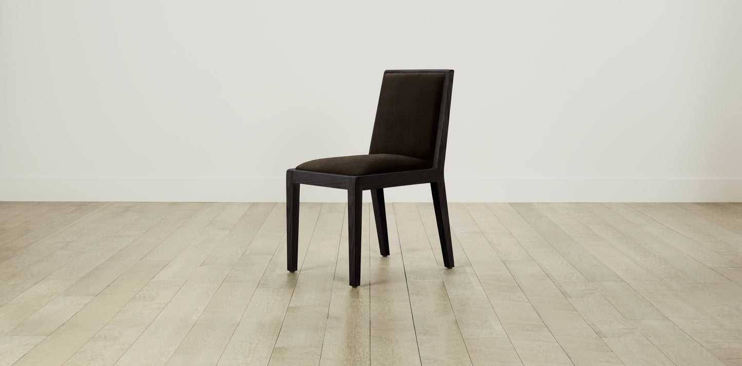 The Madison  - Nubuck Leather Espresso Dining Chair