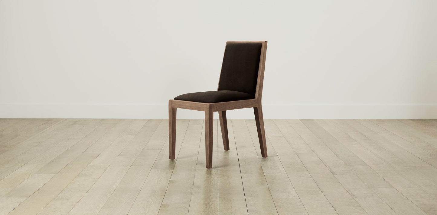 The Madison  - Nubuck Leather Espresso Dining Chair