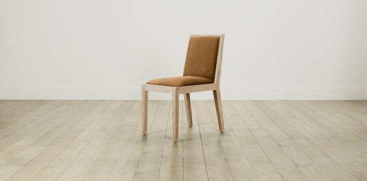 The Madison  - Nubuck Leather Saddle Dining Chair