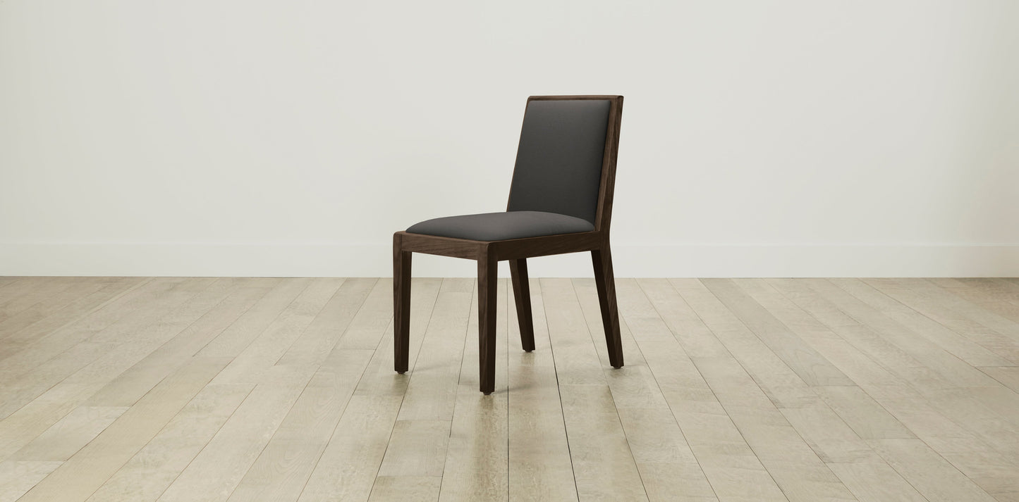 The Madison  - Pebbled Leather Ash Dining Chair